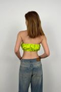 Lastik Detay Straplez Crop resmi